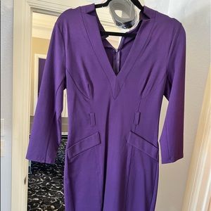 Fitted Purple dress size 8. Perfect for work or nice dinner.